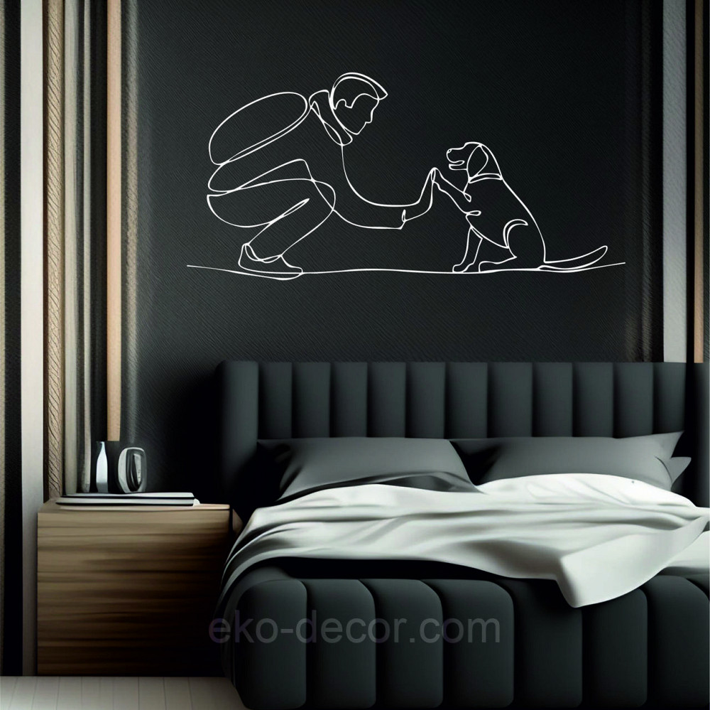 Декоративне настінне Панно «Домашний вихованець» Декор на стіну 90*42 см, Білий Київ - фото 7