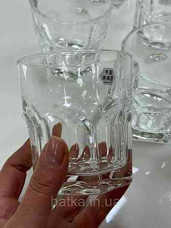 Набір склянок OLens "Тетра" 280 мл 6 шт. низький прозорий для дому та ресторанів 102-687 Київ