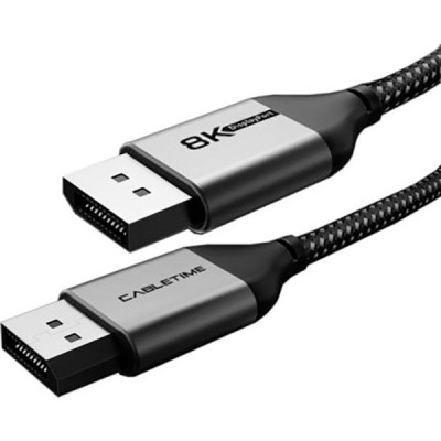 Кабель мультимедійний DisplayPort to DisplayPort 2.0m V1.4 Cabletime (CA914647) Вінниця - фото 2
