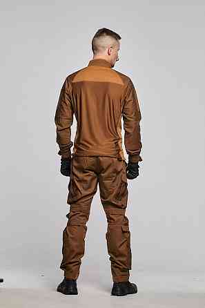 Чоловічі військові штани койот ріп-стоп, бойові польові літні штани з затяжками під колінами Львів