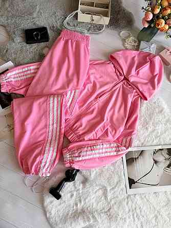 Жіночий стильний повсякденний костюм-двійка якісна двонитка Рожевий, 42/44 Одеса