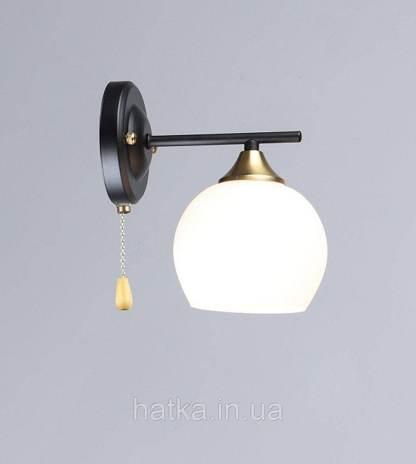 Настенное бра N6616/1W Черный+Медь Киев - изображение 1