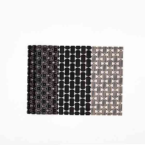 Килимок для ванної туалету душу із полівінілхлориду на присосках 73×40 см HP-42-7B Коломыя