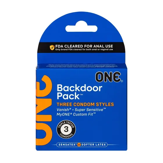 Презервативи ONE Backdoor 3 шт, картонна коробка Львів