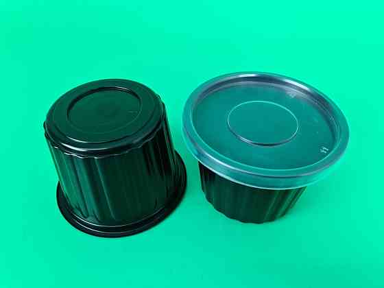 Супник черный ребристий D-115 (500 гр) Андрекс (50 шт) Харьков