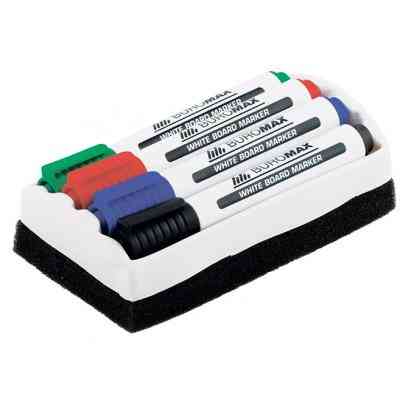 Набор маркеров Buromax JOBMAX Board, SET*4шт+губка (BM.8800-84) Винница