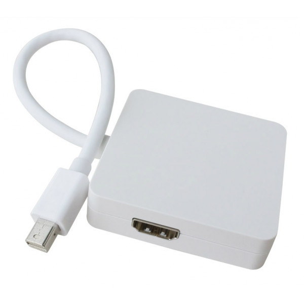 Перехідник mini DisplayPort M --> HDMI/DisplayPort/DVI (24+5), FHD 1080p, кабель 0.2 м (S0416) Київ - фото 5