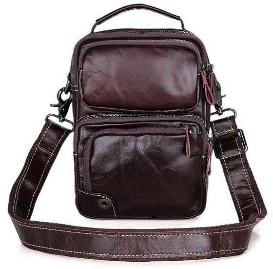 Сумка чоловіча Vintage 14435 Коричнева Київ