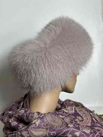 Хутряна пов'язка на голову жіноча з песця Пудра Харків