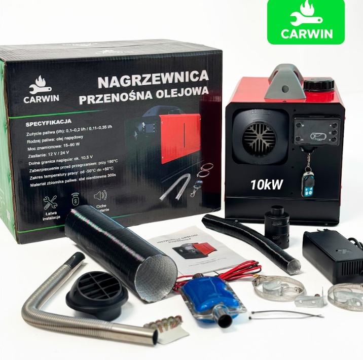 Автономний дизельний обігрівач (Webasto) CARWIN 10 кВт (12В/24В/220В) з LCD-дисплеєм та пультом ДК Київ - фото 10