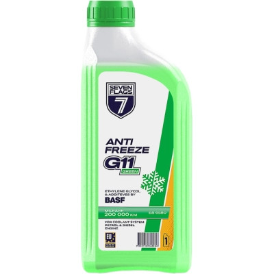 Антифриз 7FLAGS Super G11 зелений ПЕ 0,945кг (7350118360286) Винница - изображение 1