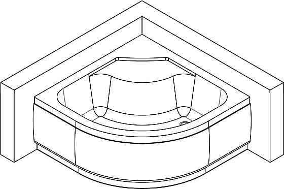 Душ піддон півкруглий BRAVO GORA RH 90 (000016312) Київ