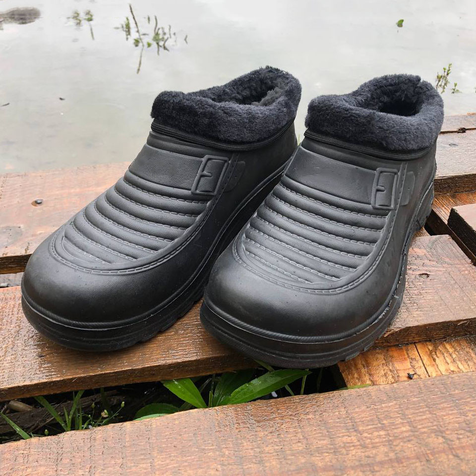 Бурки дедушы 41р 25см, Ботинки рабочие на меху, Легкие сапоги для рыбалки, Утепленные сапоги осень зима BQ-46 Львов - изображение 7