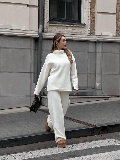 Костюм женский теплый Молочний 42/46 Харьков - изображение 1