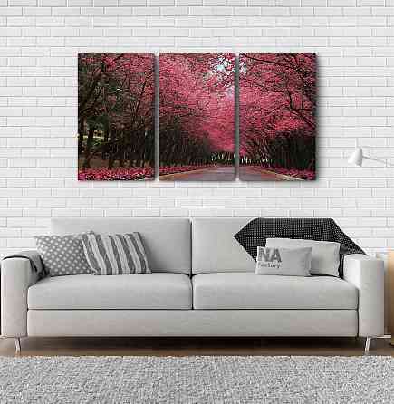 Модульна картина Парк Сакури Аrt-174_3А Київ