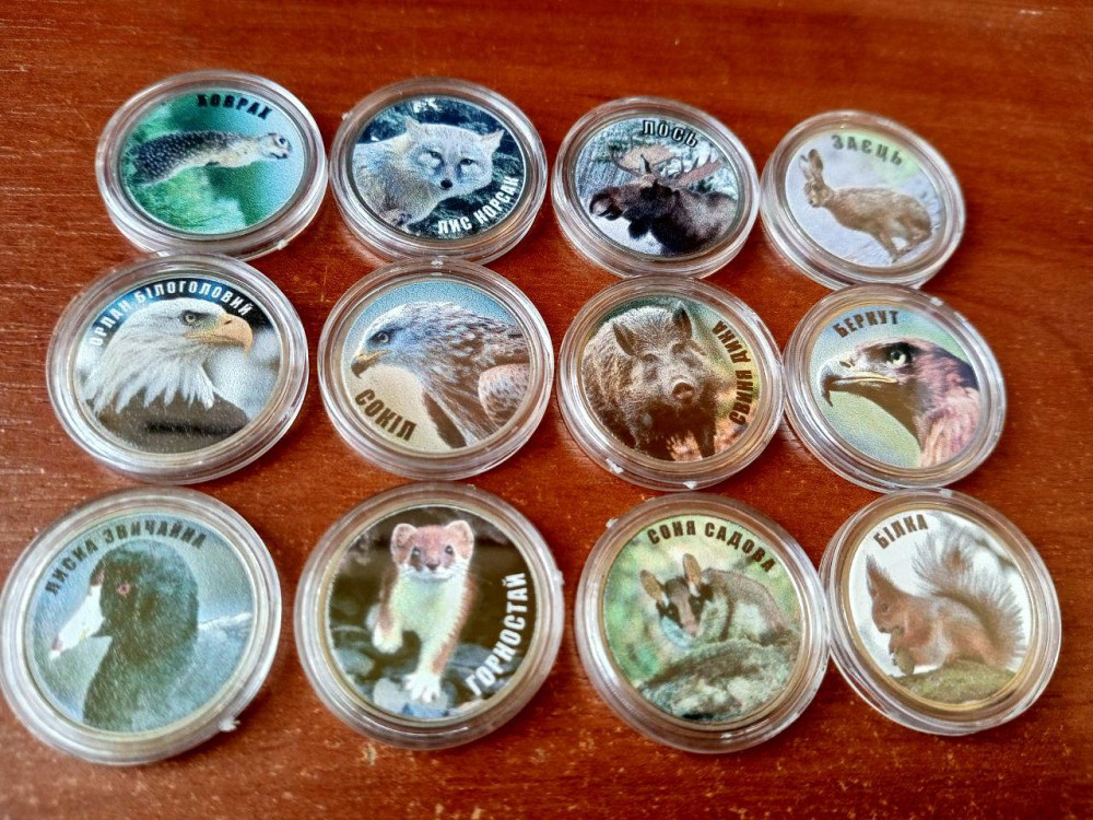 Україна 5 копійок монети нової серії ПРИРОДА УКРАЇНИ 12монет (В капсулі) Полтава - фото 1