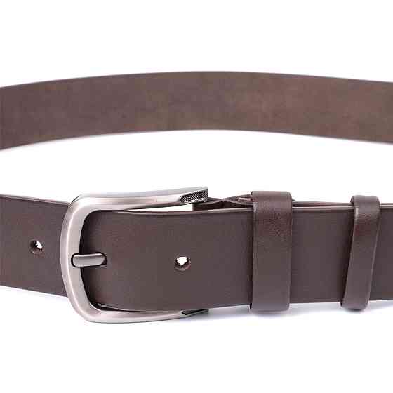 Стильний чоловічий ремінь із натуральної шкіри Vintage 20805 Коричневий Київ