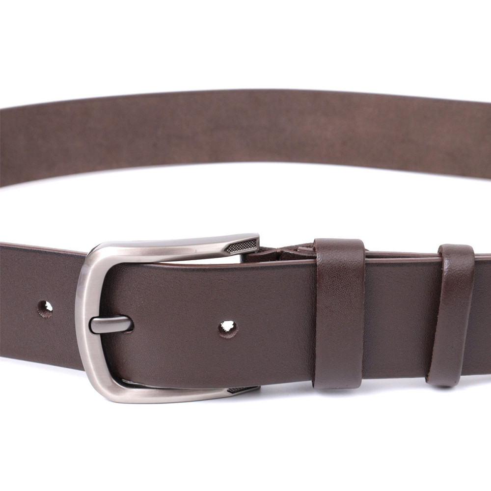Стильний чоловічий ремінь із натуральної шкіри Vintage 20805 Коричневий Київ - фото 2