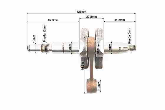 Колінвал, палець 10mm MS-230/250 Киев