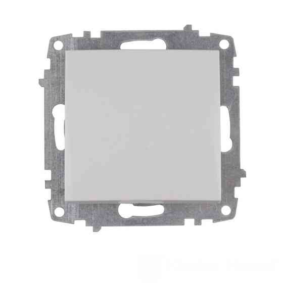 Механізм вимикача одноклавішного, Enzo  білий Дніпро