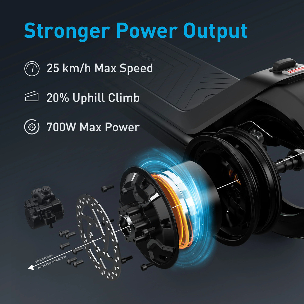 Електросамокат NIU KQi3 Pro Black 9.5", 350(700)W, 10.4Ah, 50km, 25km/h, 20%, App, 20,3 kg Одеса - фото 6