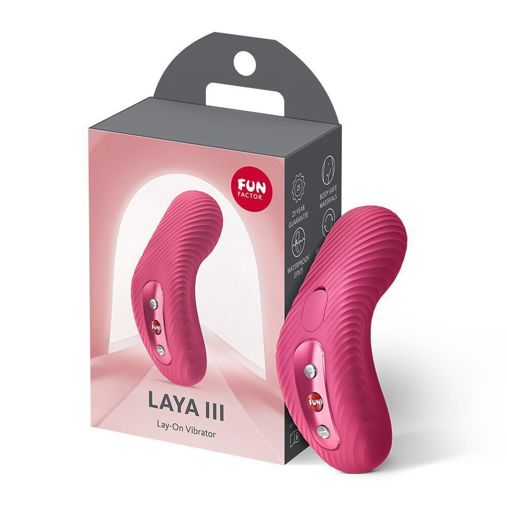 Накладний вібратор Fun Factory LAYA III Raspberry, ефект постукування пальцем Sex Aura Київ - фото 3