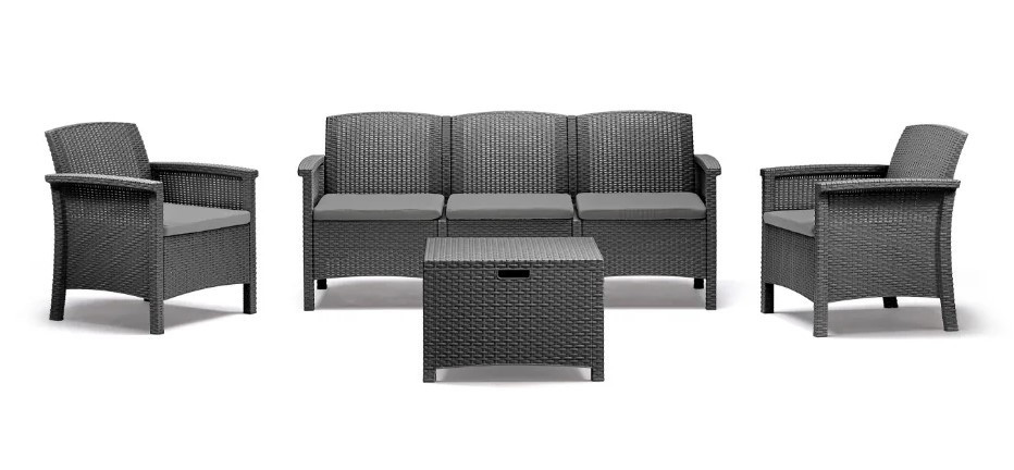 Набір садових меблів BICA Venezia 3, графіт Київ - фото 1