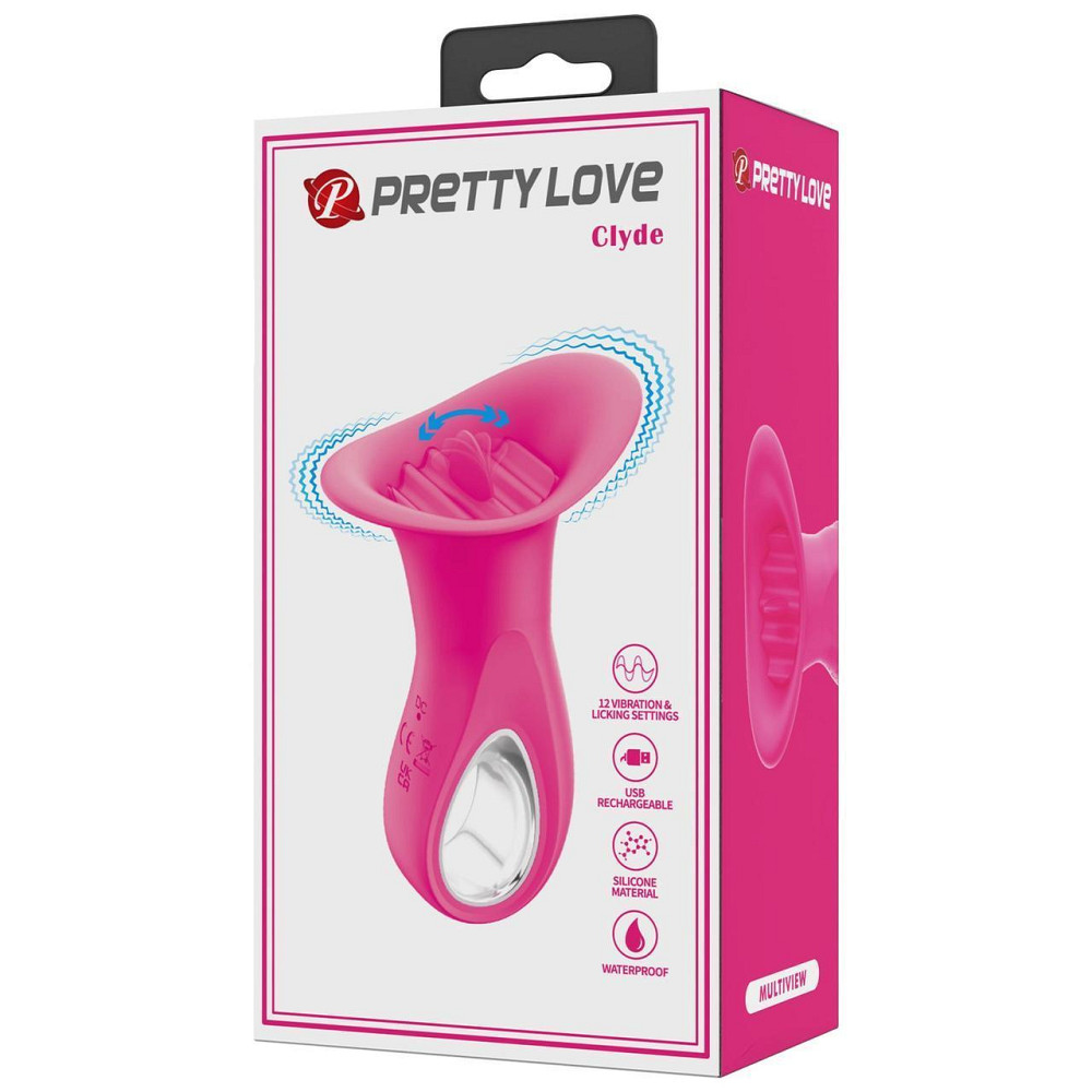 Вибростимулятор PRETTY LOVE Clyde, 12 vibration functions 12 licking settings Sex Aura Киев - изображение 2