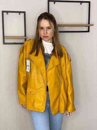 Женская куртка оверсайз Желтый L Харьков
