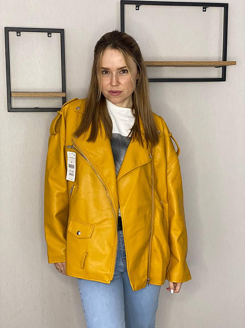 Женская куртка оверсайз Желтый L Харьков - изображение 6