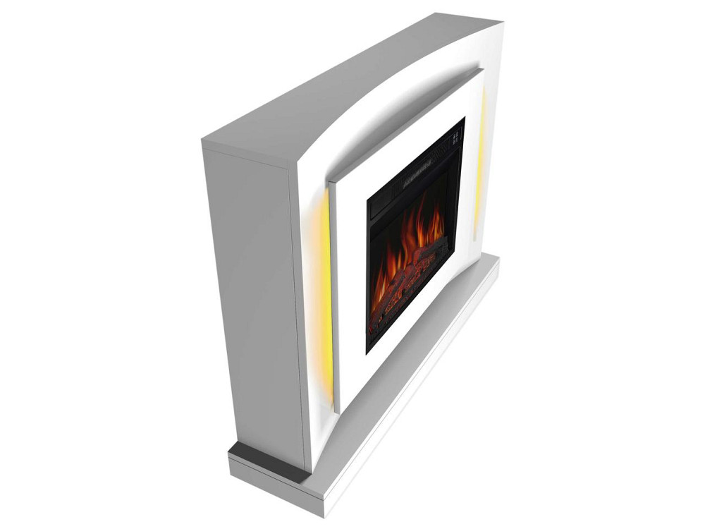 Камінокомплект ArtiFlame Lucca AF23S білий з LED підсвічуванням, обігрівом і звуком горіння вогню Львів - фото 3