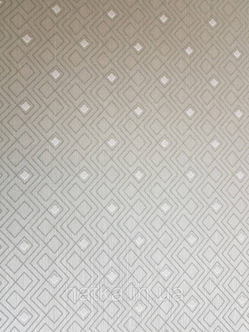 Текстильні шпалери на флізеліновій основі Cador Rasch Textil 086590 салатові ромби геометрія абстракція Київ - фото 1