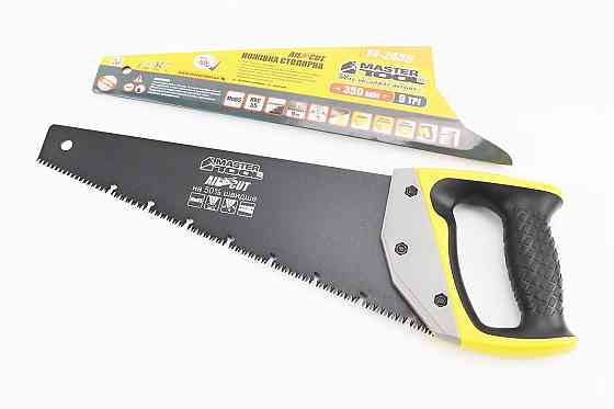 Ножівка по дереву 350мм, 9TPI MAX CUT, загартований зуб, 3D заточування, тефлонове покриття, BLACK ALLIGATOR 14-2435 Київ