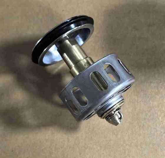 Донный клапан для раковины Zerix BV-06 1 1/4'' без перелива автоматический СLICK-СLACK (Цвет хром) (ZX6023) Киев