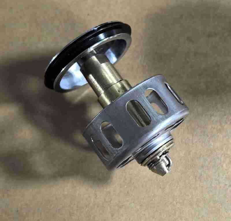 Донный клапан для раковины Zerix BV-06 1 1/4'' без перелива автоматический СLICK-СLACK (Цвет хром) (ZX6023) Киев - изображение 3