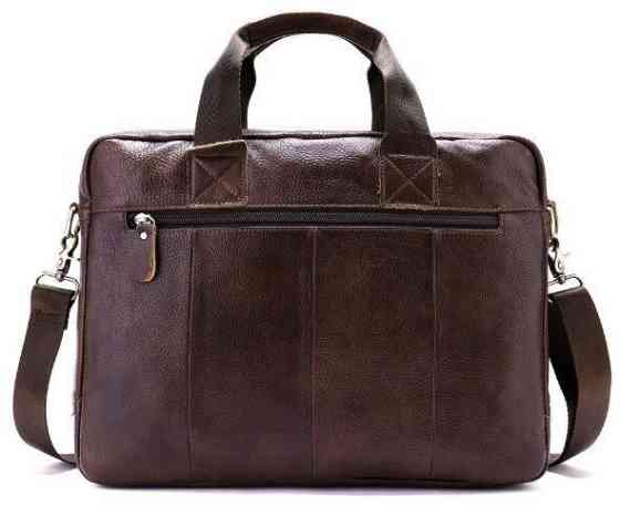 Сумка чоловіча шкіряна горизонтального типу Vintage 14798 Коричнева Київ