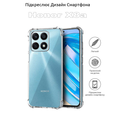 Чохол до мобільного телефона BeCover Anti-Shock BeCover Honor X8a Clear (710168) Вінниця - фото 4