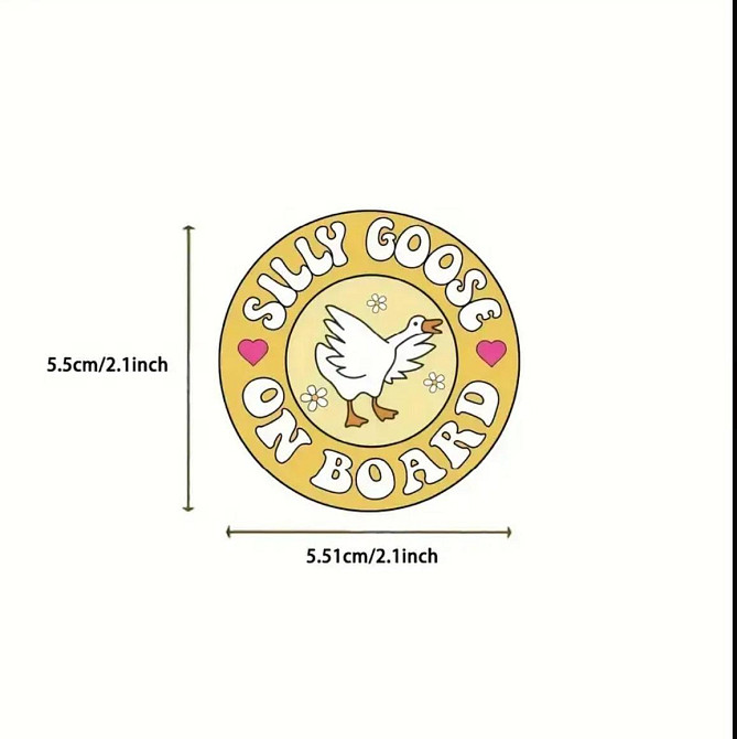 Набір наклейок (стикерів) Смішний Гусь (50 шт.), стикерпак Гусь Київ - фото 5