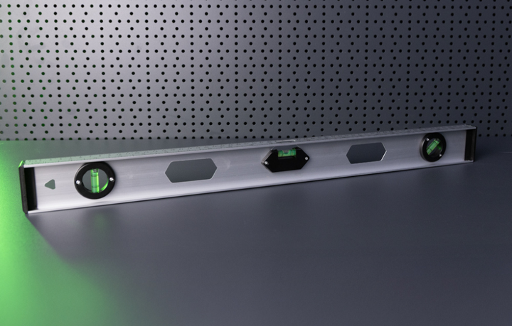 Рівень будівельний 80см, 3 капсули 2 ручки Alloid Харків - фото 1