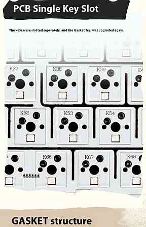 Бездротова механічна ігрова клавіатура kzzi k75 lite 75%. Київ