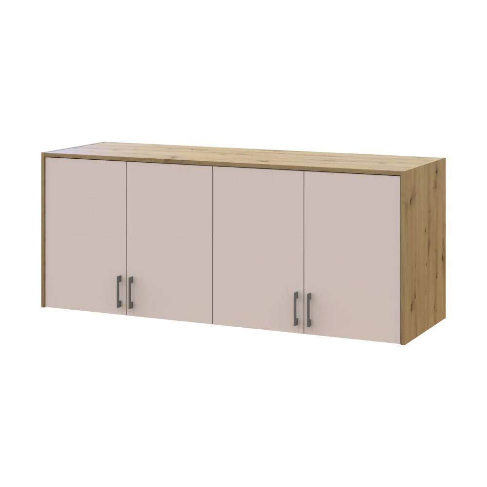 Антресоль высокая Doros Ронди Дуб Артизан/Кашемир 4 ДСП 160х52х65 (DRS-011910) Днепр - изображение 2