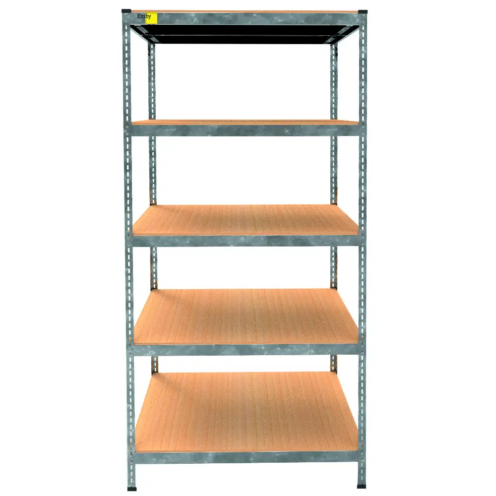 Металевий стелаж Emby Light Series (розмір 2100х900x450мм) 5 полиць ДСП до 100кг Оцинкований Вінниця - фото 4