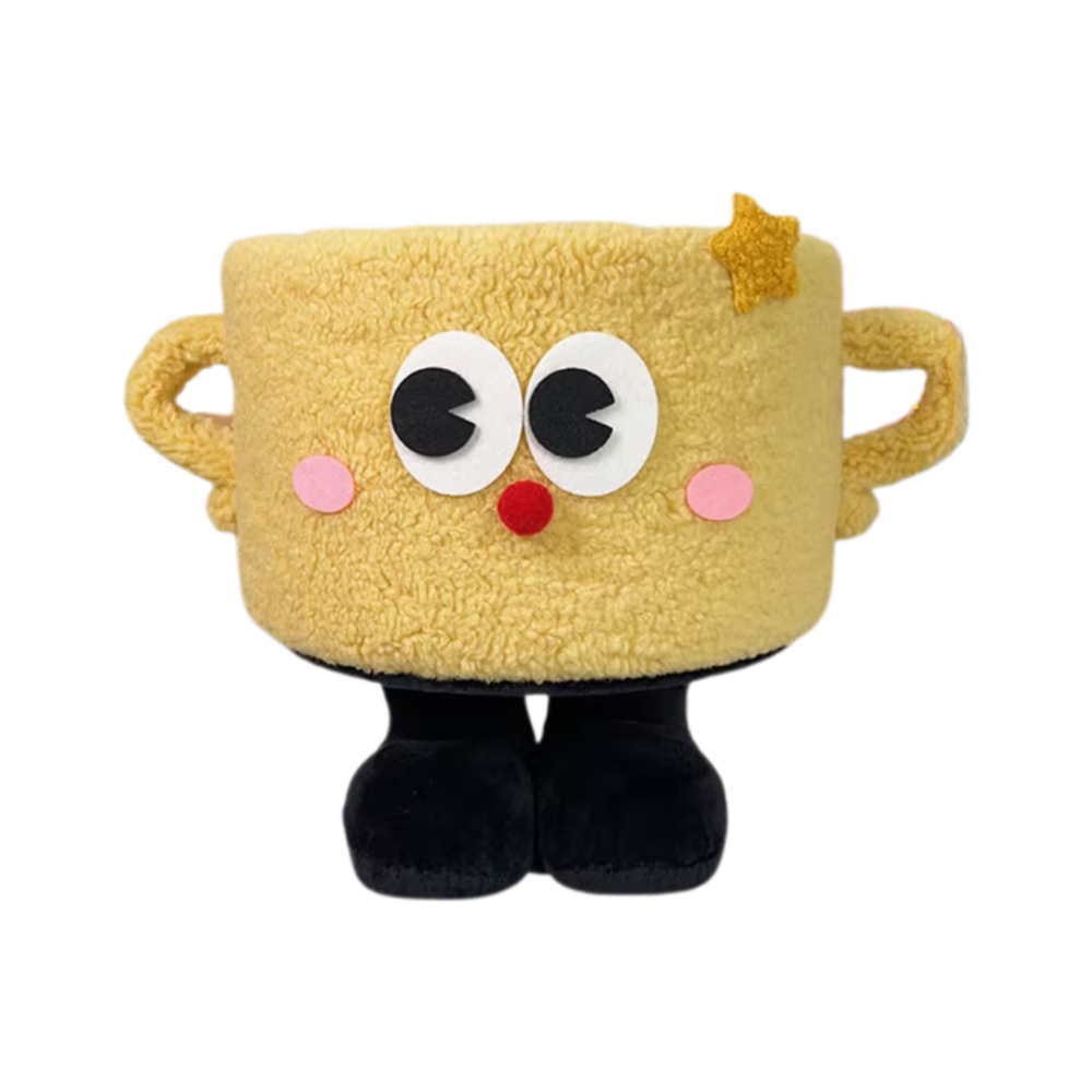 Кошик для іграшок плюшевий органайзер у дитячу кімнату м'який для речей та іграшок дитячий, жовтий Кам'янець-Подільський - фото 3