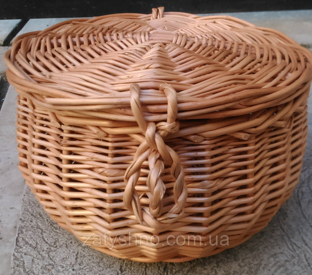 Кошик із кришкою плетений Київ - фото 3