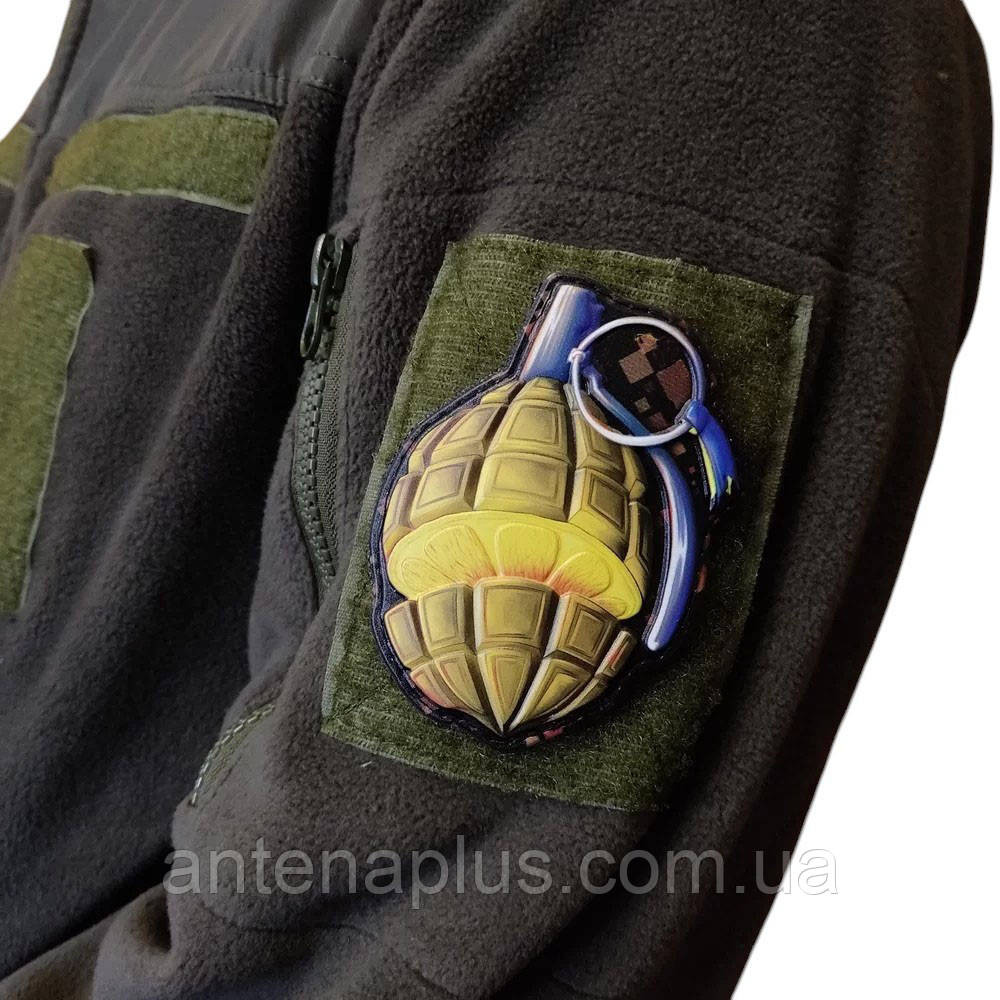 Граната Лимонка объемный шеврон / патч Киев - изображение 2