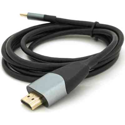 Кабель мультимедийный USB-C to HDMI M 1.8m 4K30Hz black Voltronic (YT-HDMI (M)-Type-C (M)-B) Винница