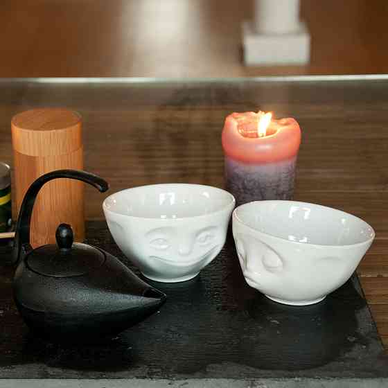 Набор пиал Tassen Поцелуй и улыбка (2 пиалы по 100 мл) фарфор Белый Киев