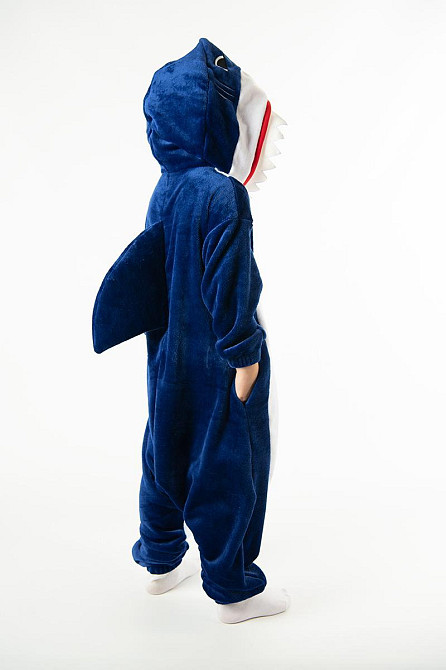 Детская пижама-кигуруми Акула, велсофт,топ Киев - изображение 4