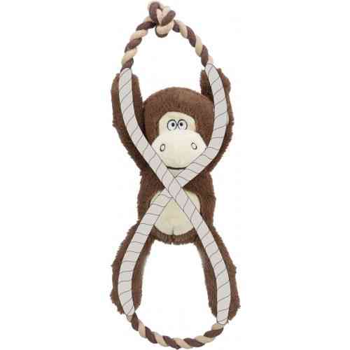 Игрушка Trixie для собак Обезьяна со звуком полиэстер/хлопок коричневый 40 см Винница