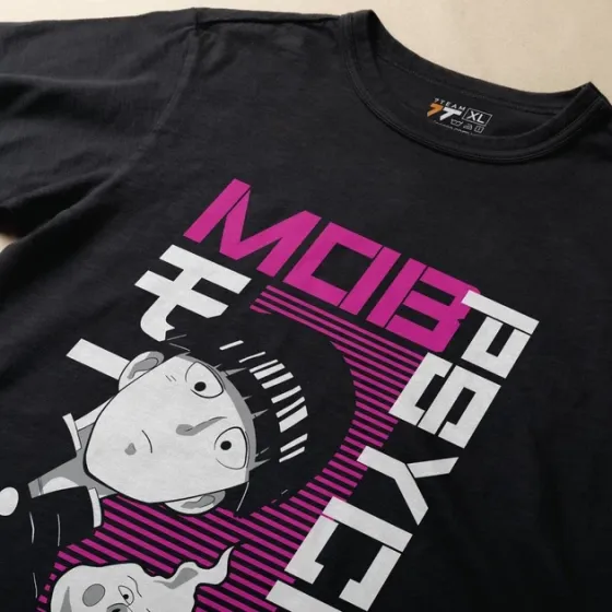 Футболка чоловіча з  принтом Mob Psycho #4 Розмір 48 Anime0900 Дніпро